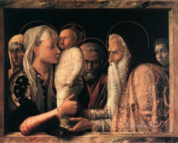 アンドレア・マンテーニャ Painting - 神殿でのプレゼンテーション ルネサンスの画家アンドレア・マンテーニャ